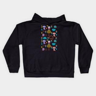 Owls and foxes Kids Hoodie